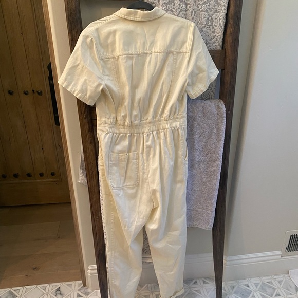 urban outfitters lizzy coverall white jumpsuit - Picture 6 of 6